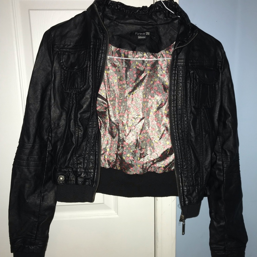 Forever 21 Black Leather Jacket